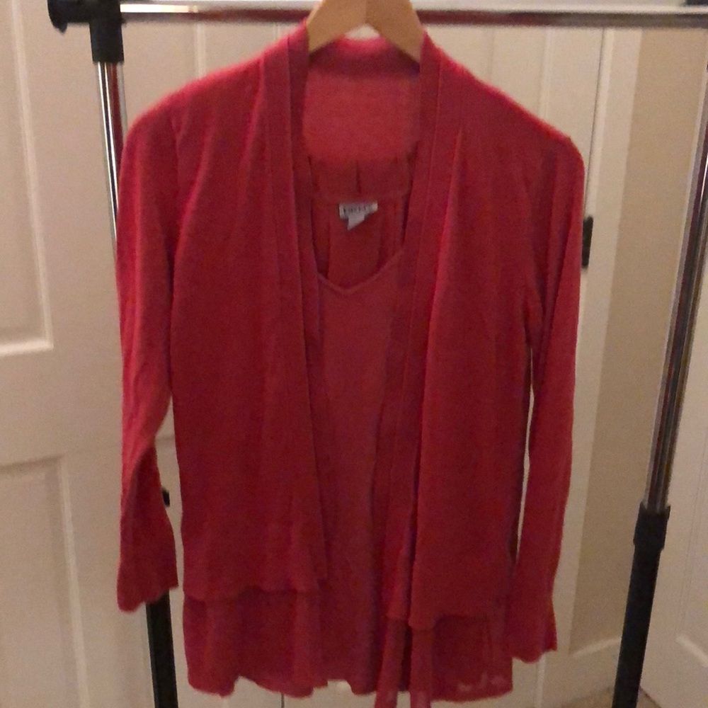 Two piece sweater and tunic tank set
